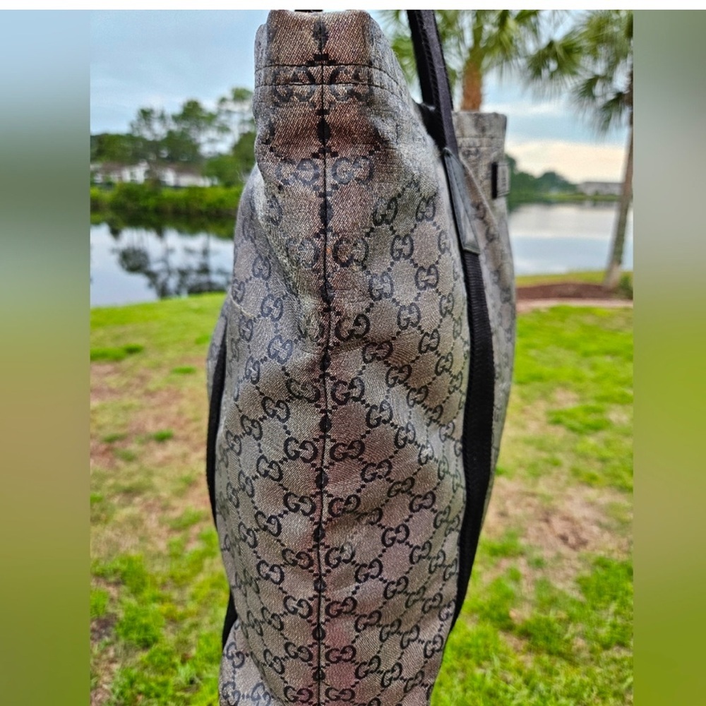 ⭐️Gucci Monogram Medium Web Handle Vertical Tote Bag - Picture 4 of 9